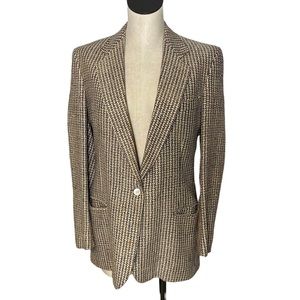 Barrie Pace Jacket Women Blazer 8 Silk Vintage  Tweed Single Breasted